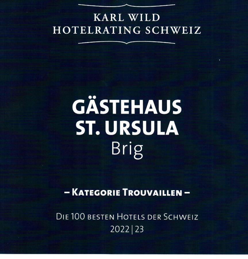 Gaestehaus St. Ursula Brigue Extérieur photo